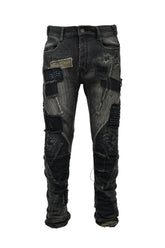 CRUST DAMAGE REPAIR PANTS / BLK