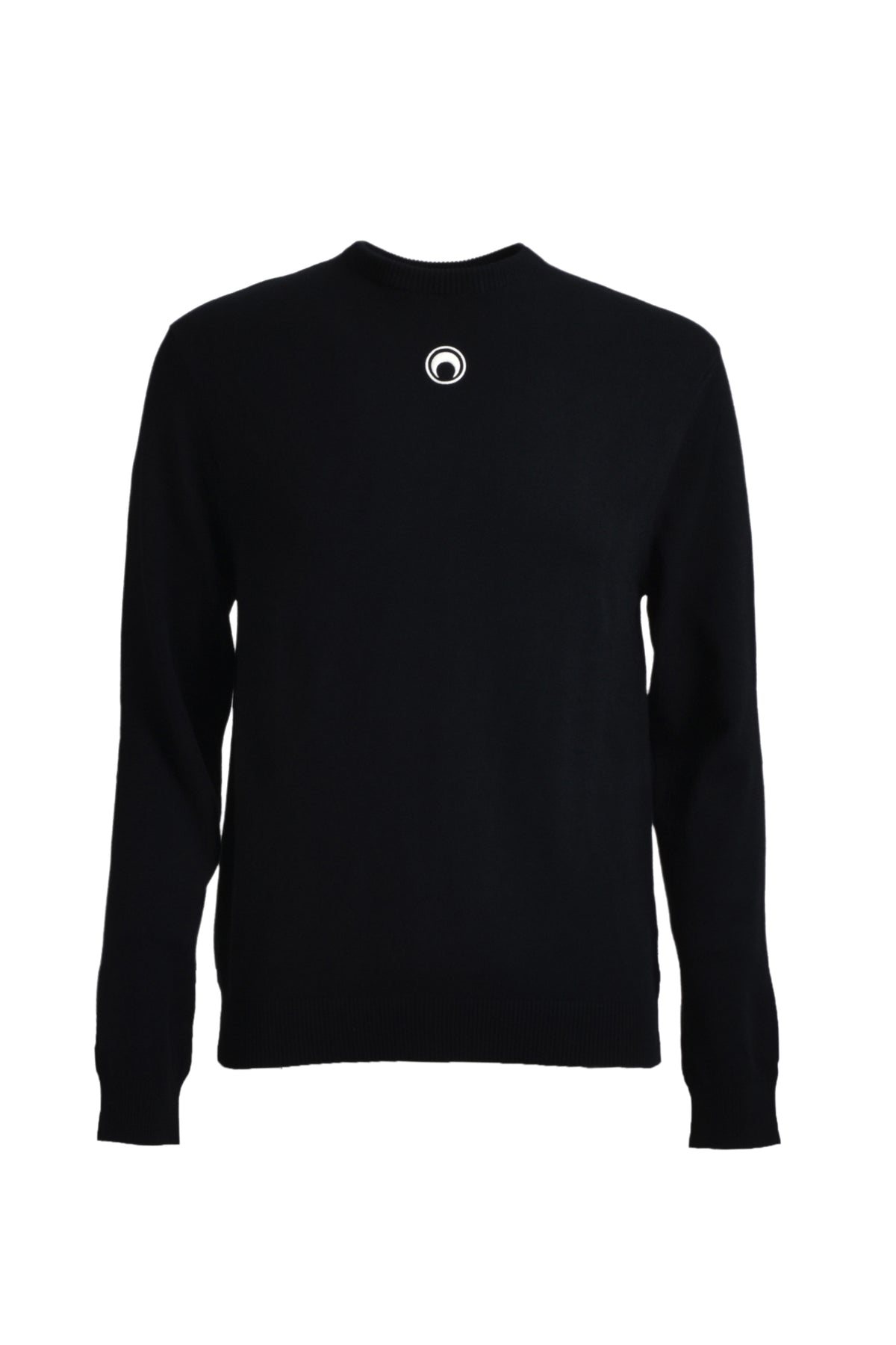 MOON LOGO KNIT CREWNECK SWEATER / BLK