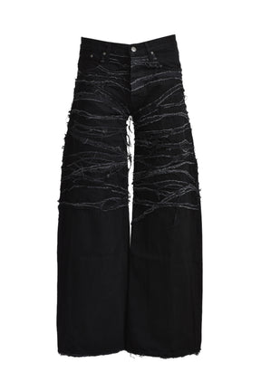 CRUDE BAGGY JEANS / BLK