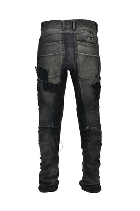 CRUST DAMAGE REPAIR PANTS / BLK