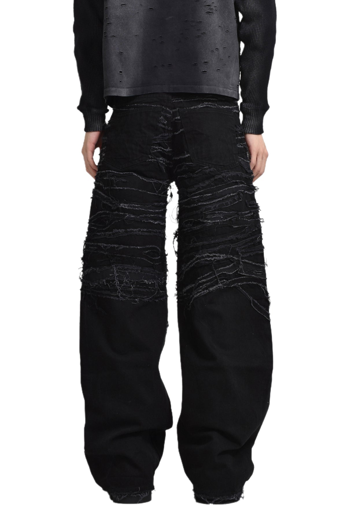 CRUDE BAGGY JEANS / BLK