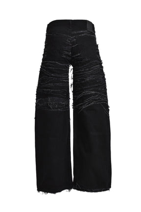 CRUDE BAGGY JEANS / BLK