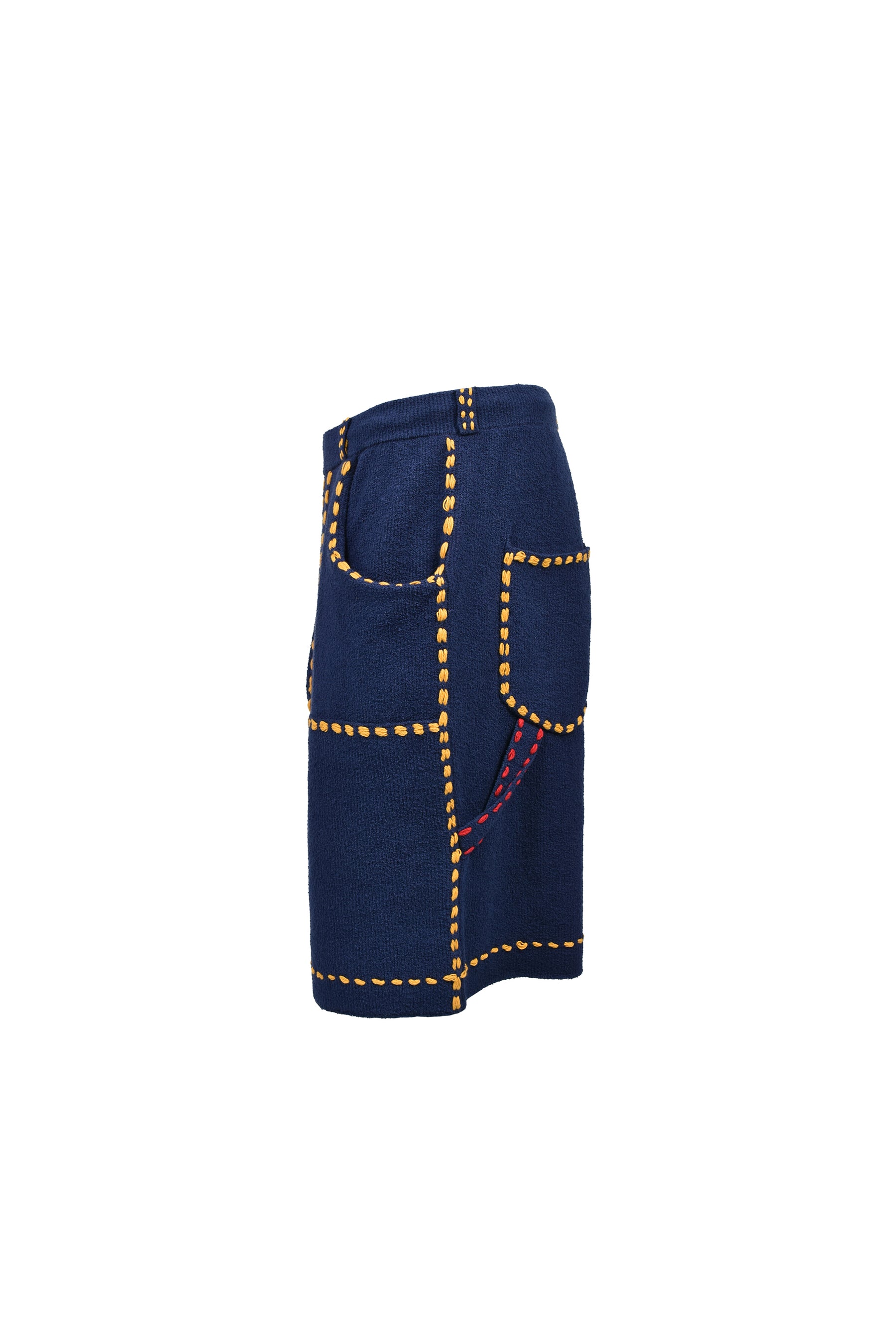 SUMMER PG1 DOUBLE KNEE SHORTS / NVY