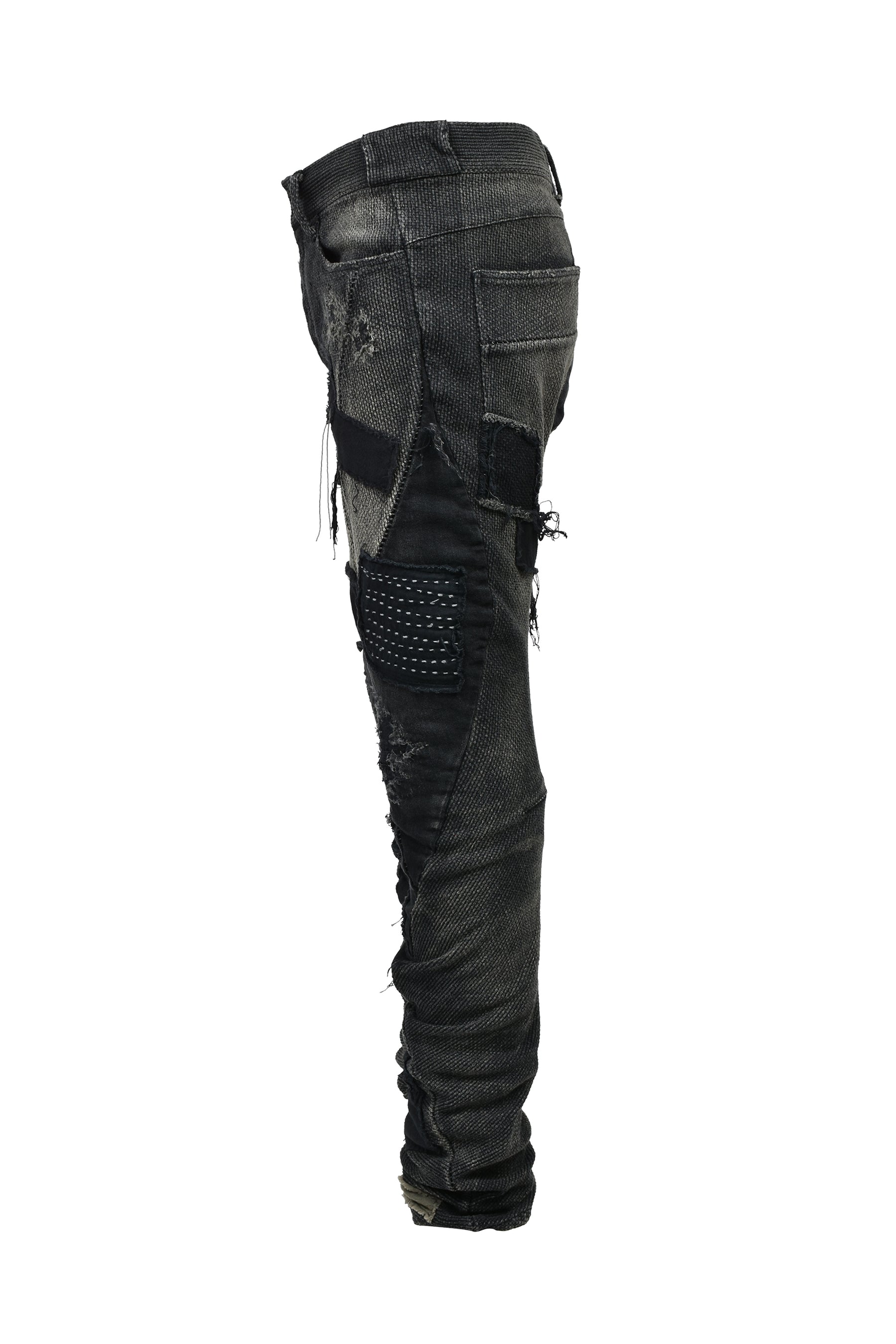 CRUST DAMAGE REPAIR PANTS / BLK