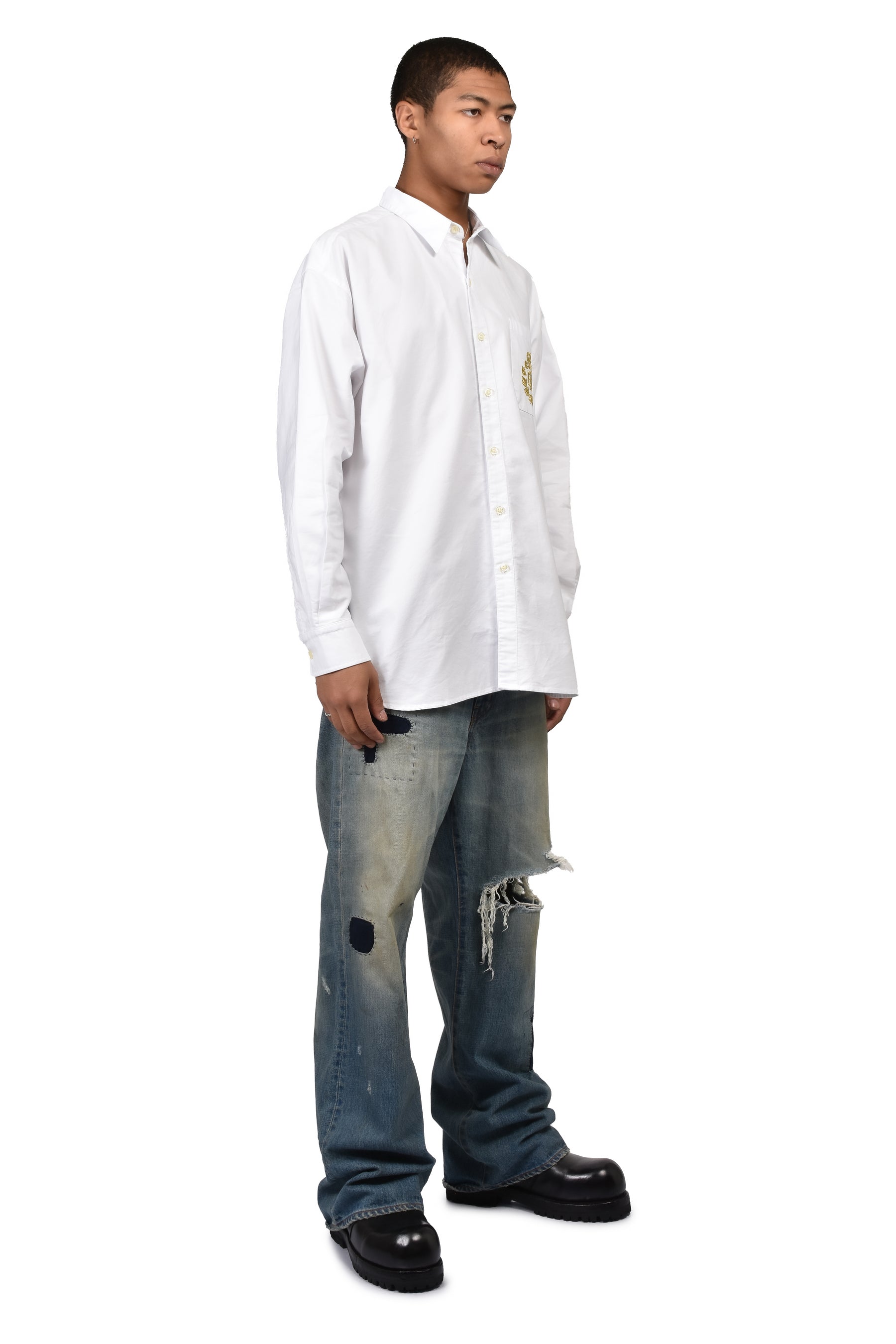 UNISEX OXFORD SHIRT WOVEN / WHT