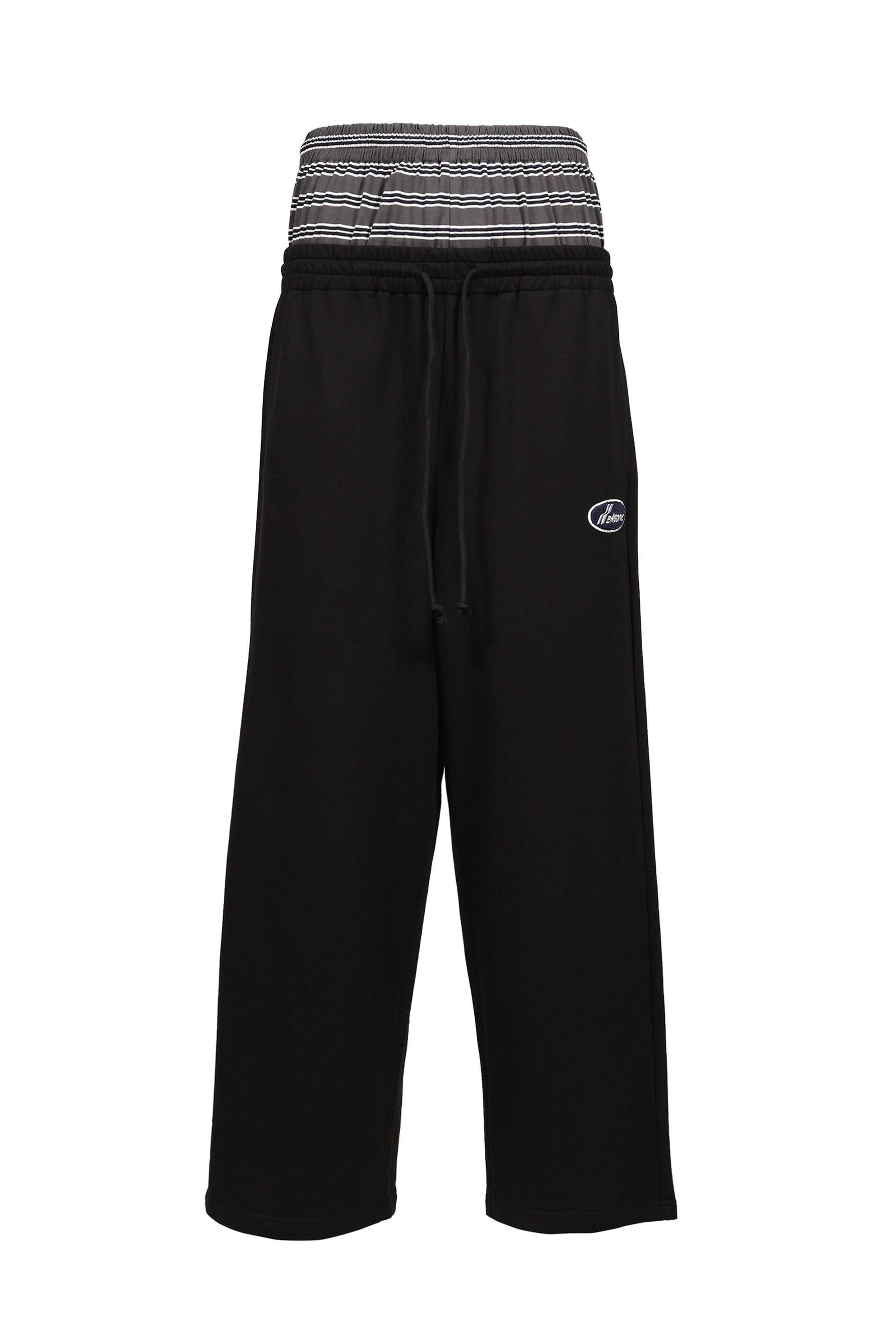 BLACK LAYERED LOUNGE PANTS / BLK