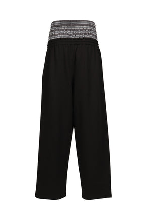 BLACK LAYERED LOUNGE PANTS / BLK