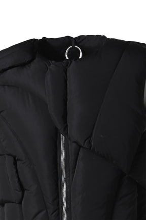 LAYERED DOWN VEST / BLK