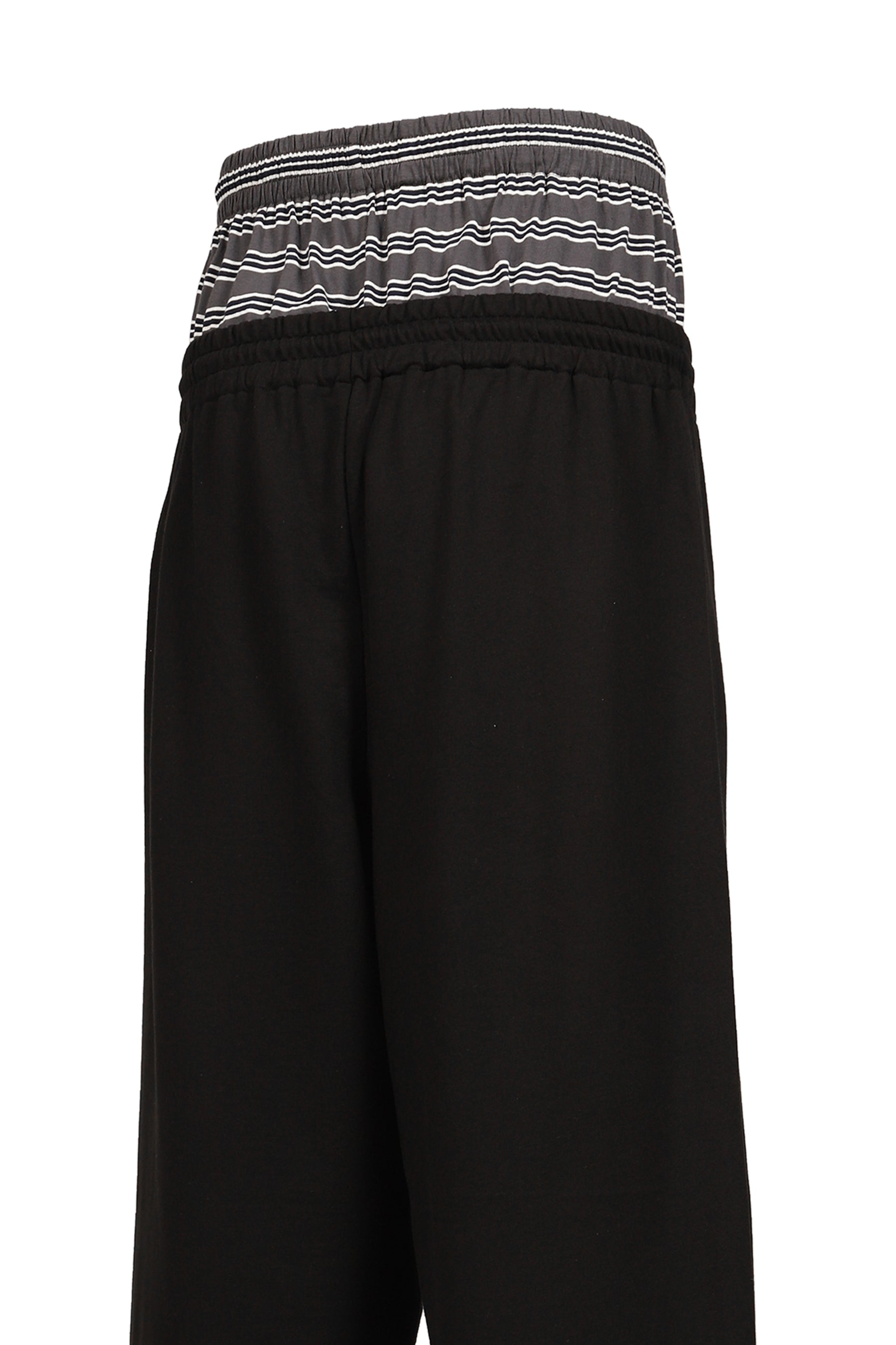 BLACK LAYERED LOUNGE PANTS / BLK