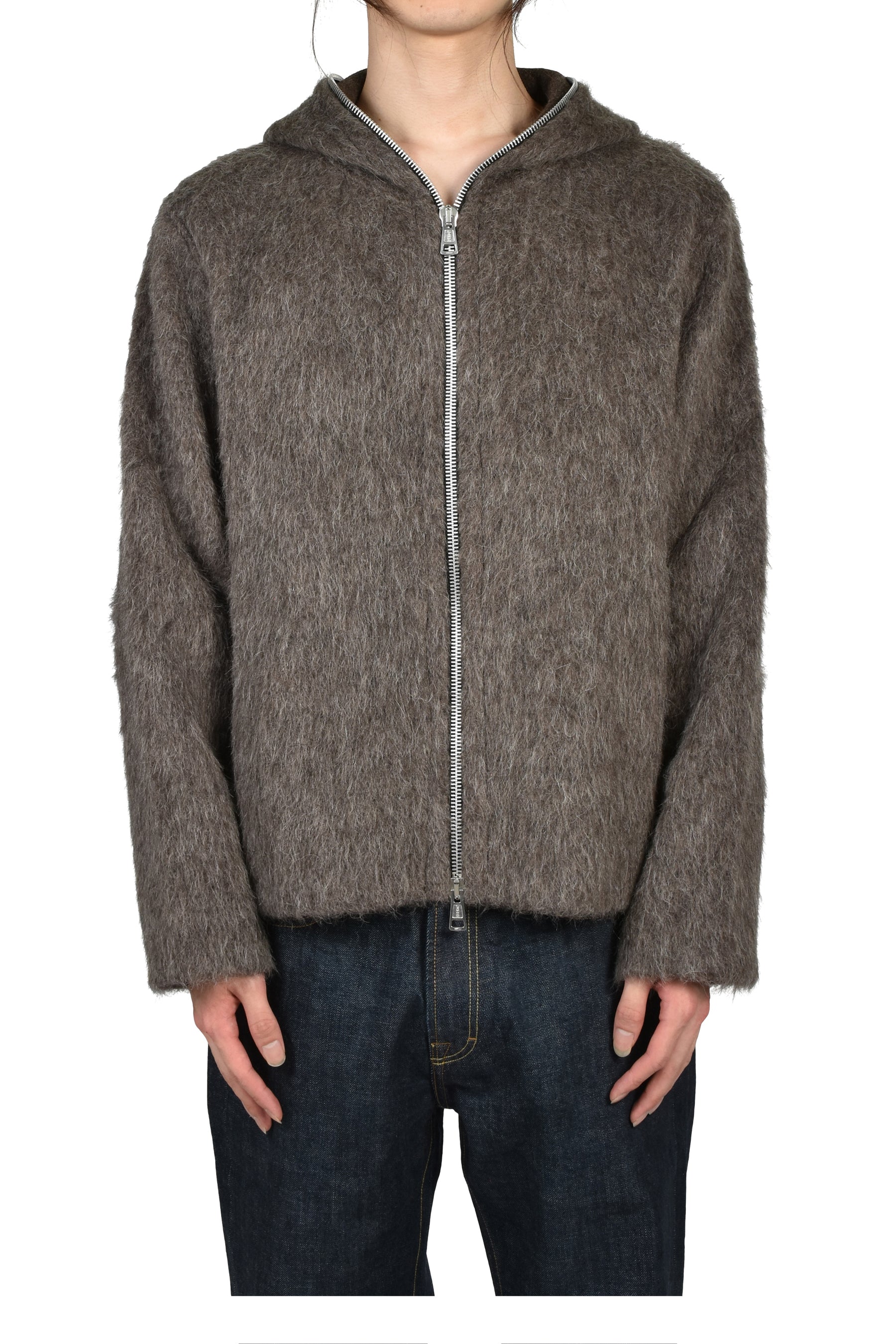 FULL ZIP HOOD / MOLE GRY