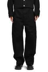 TWISTED BELTED PANTS / BLK