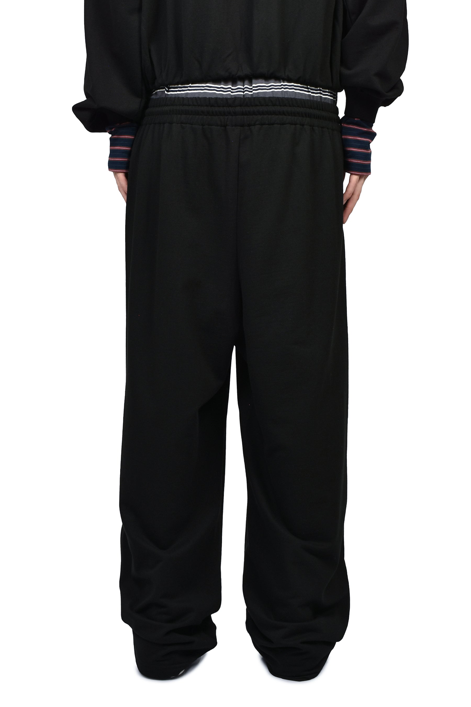 BLACK LAYERED LOUNGE PANTS / BLK