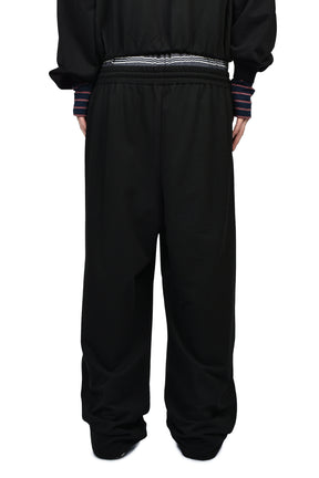 BLACK LAYERED LOUNGE PANTS / BLK