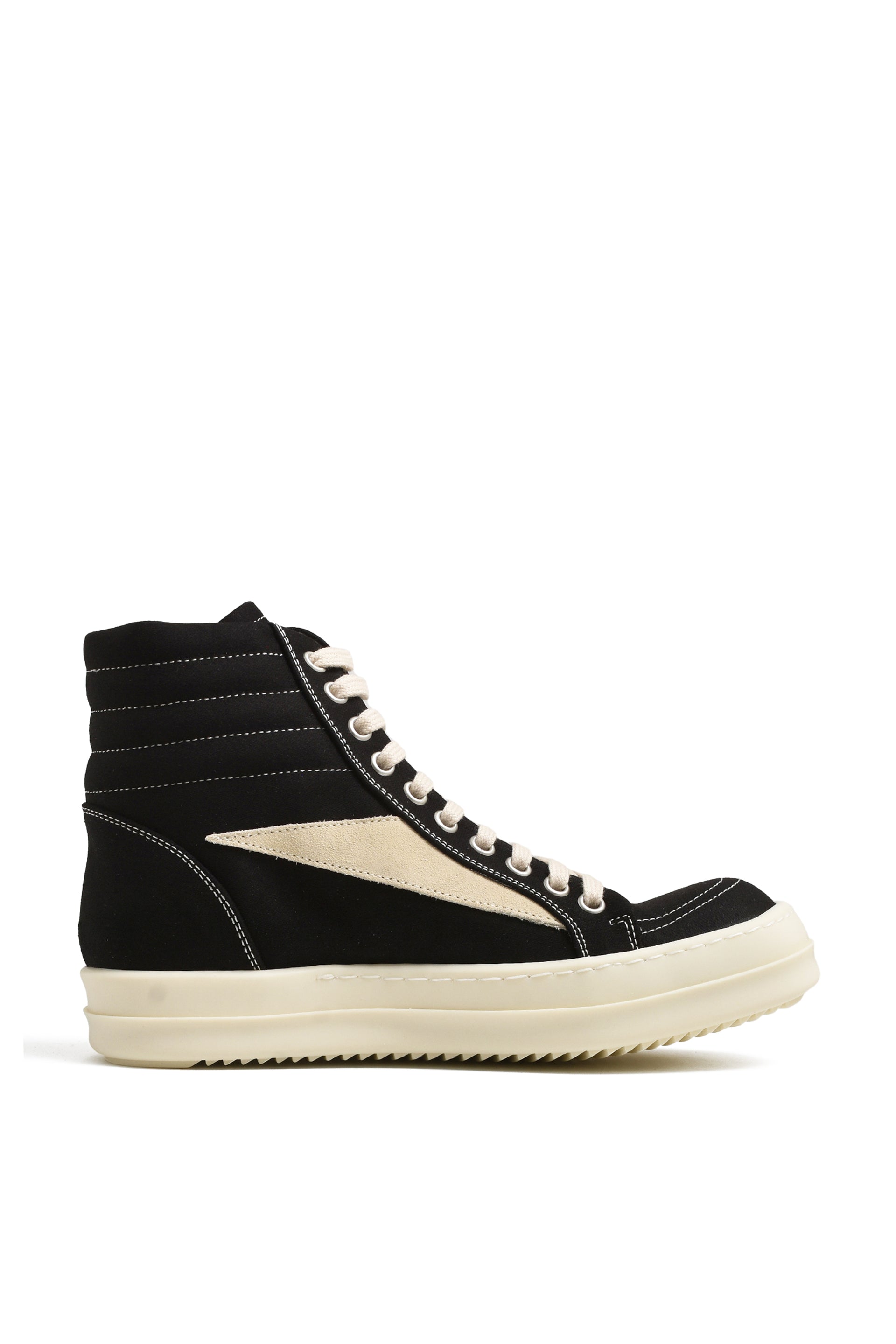 Rick Owens DRKSHDW VINTAGE HIGH SNEAKS / BLK MILK MILK
