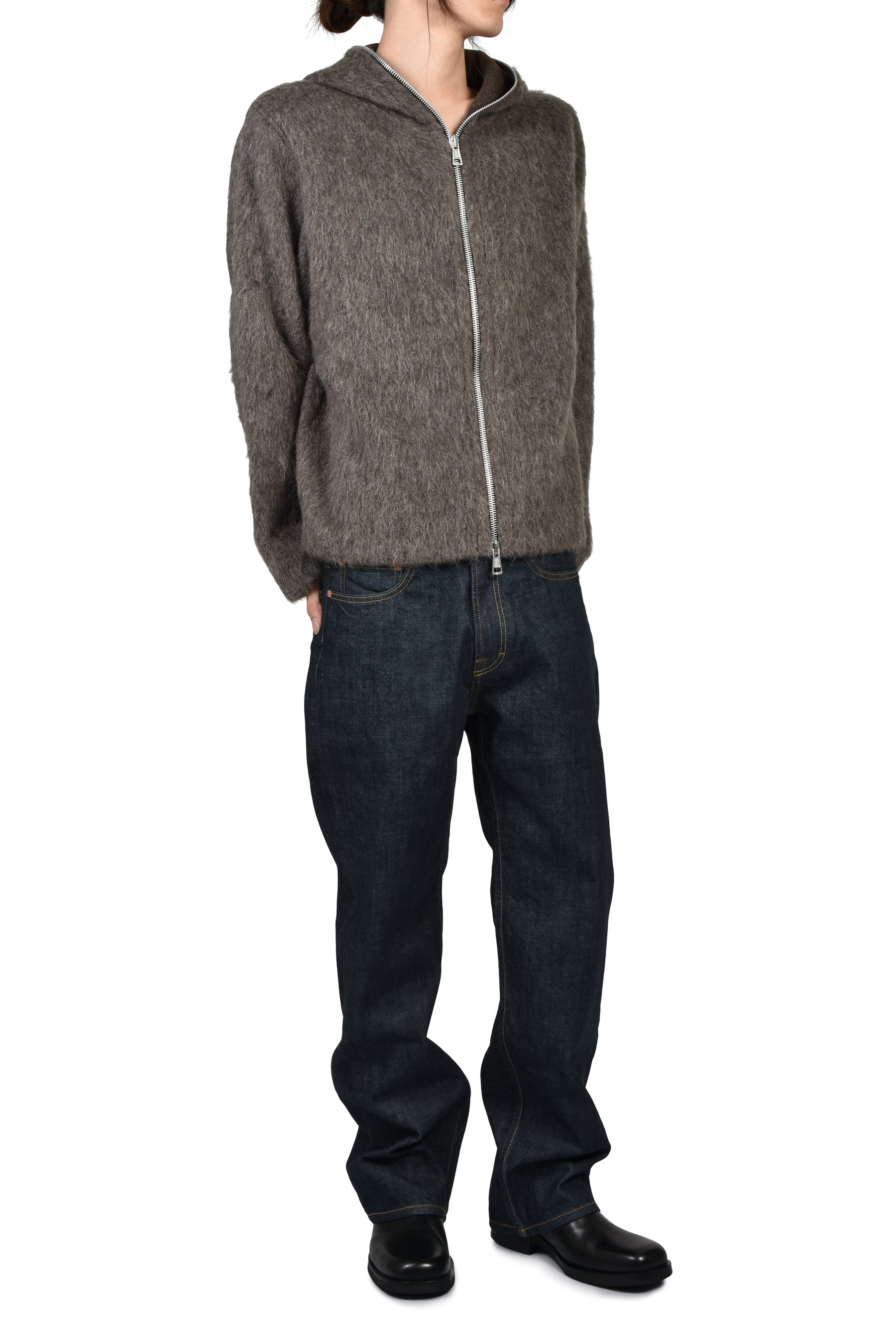 FULL ZIP HOOD / MOLE GRY