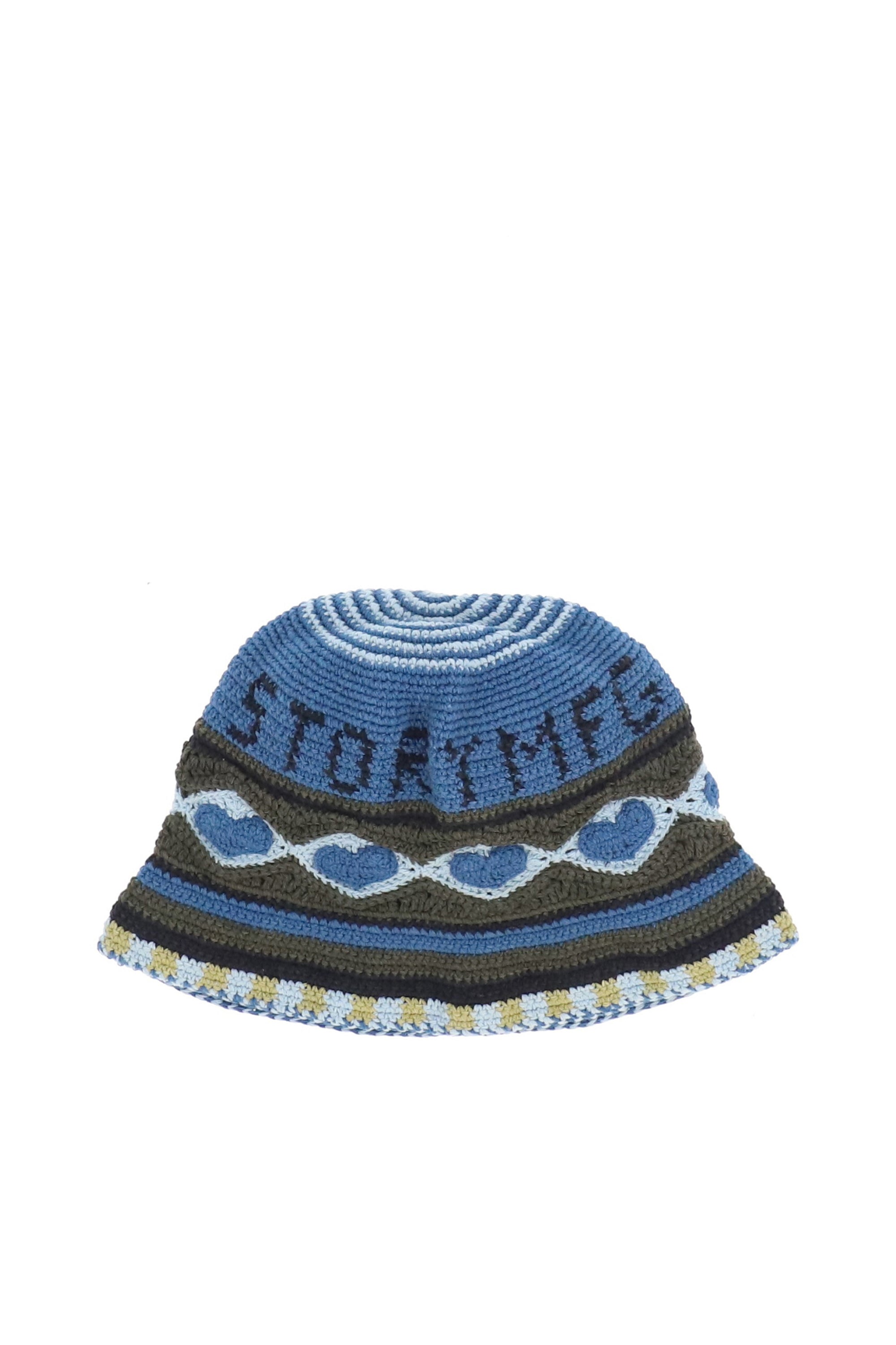 We11done Multicolor Crochet Logo Bucket Hat