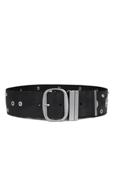 REI STUD WIDE BELT / BLK