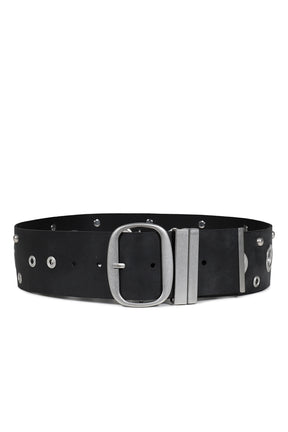 REI STUD WIDE BELT / BLK