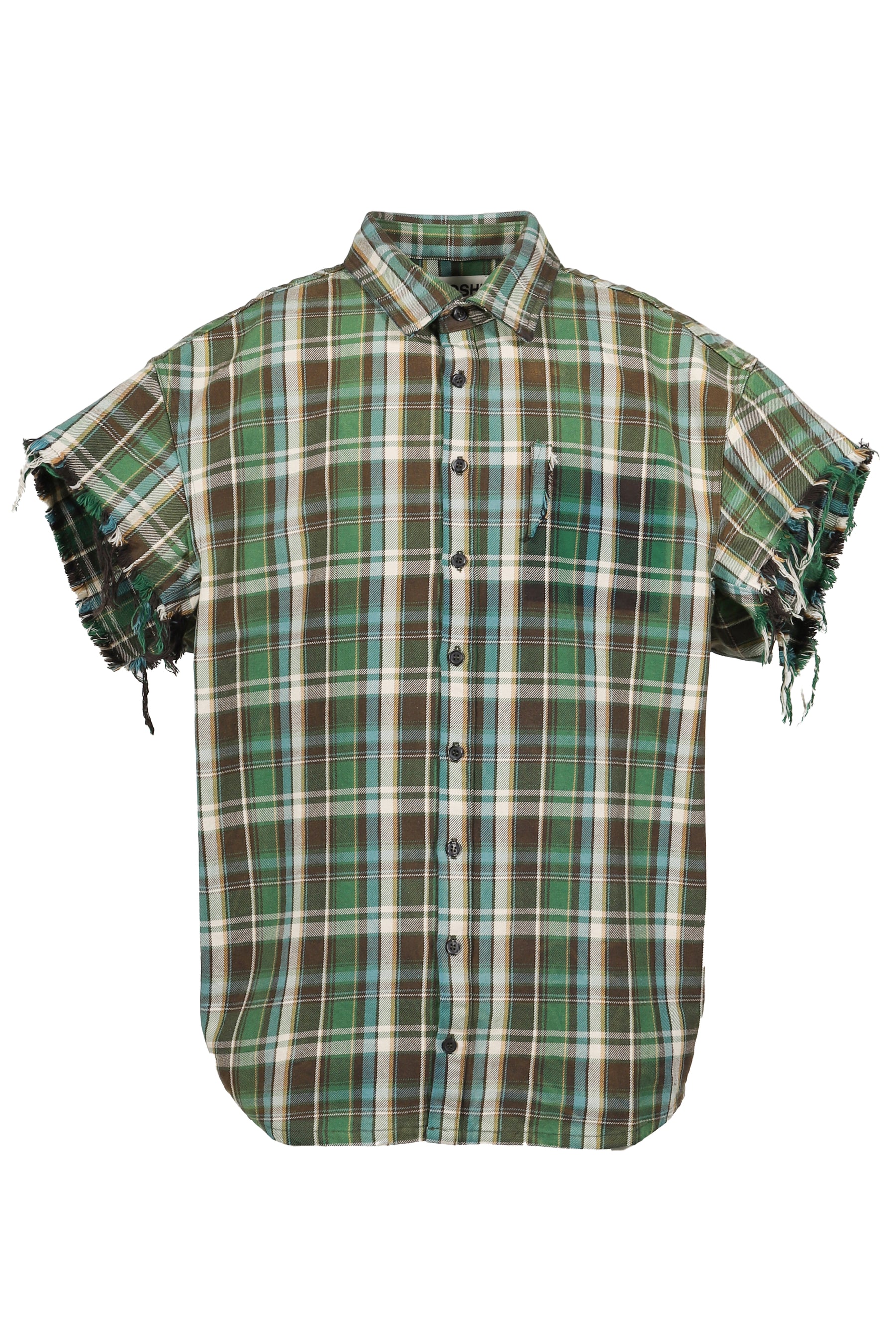 BENDER CUT OFF FLANNEL / GRN PLAID