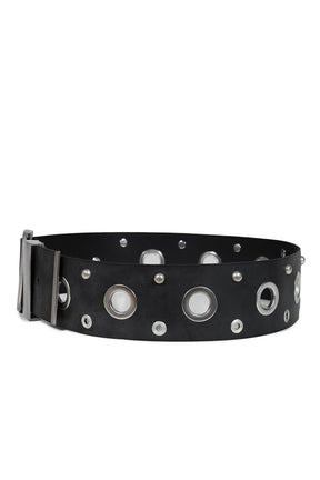 REI STUD WIDE BELT / BLK