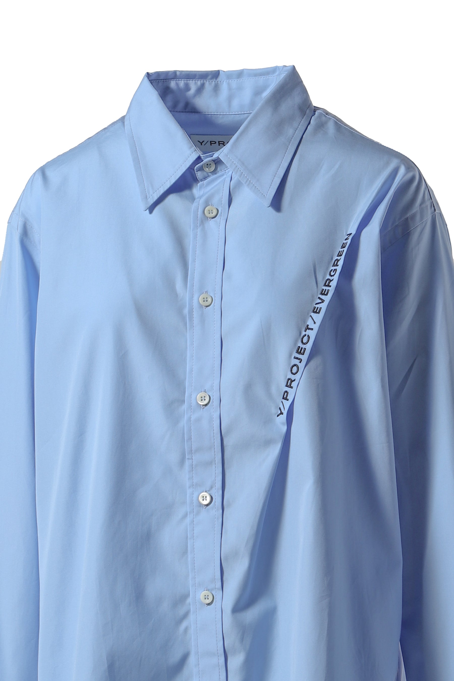 EVERGREEN PINCHED LOGO SHIRT / BLU