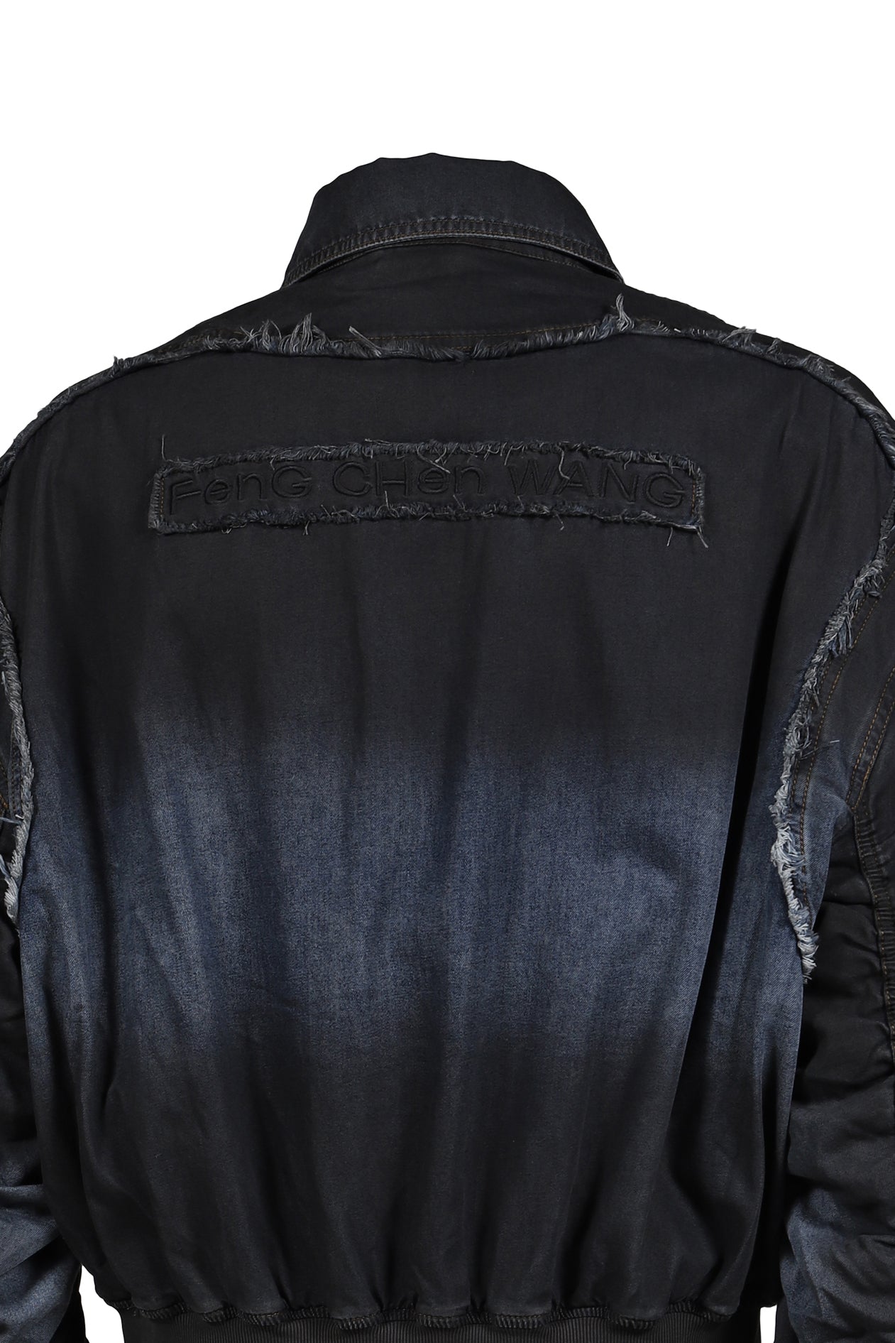 FenG CHen WANG SS26 INDIGO GRADIENT DENIM JACKET / BLU-BLK - NUBIAN