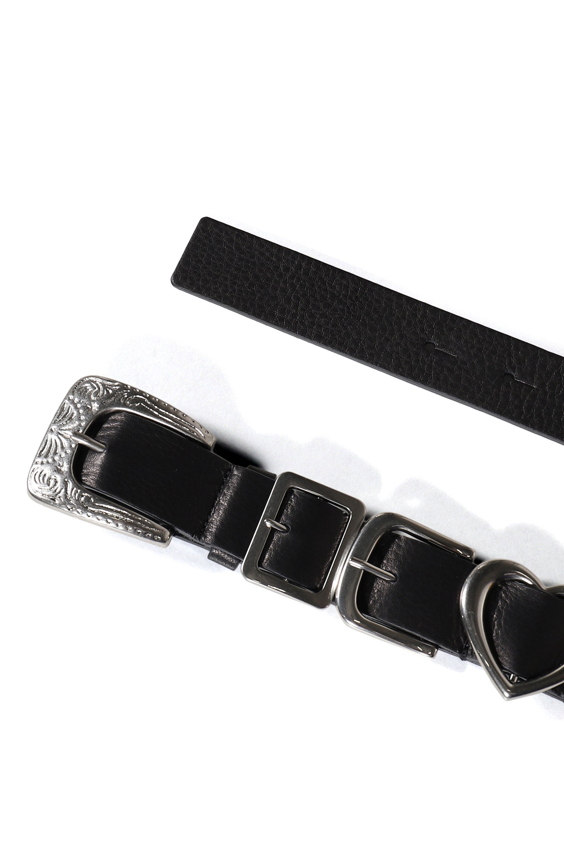 MULTI BUCKLE BELT / SIL