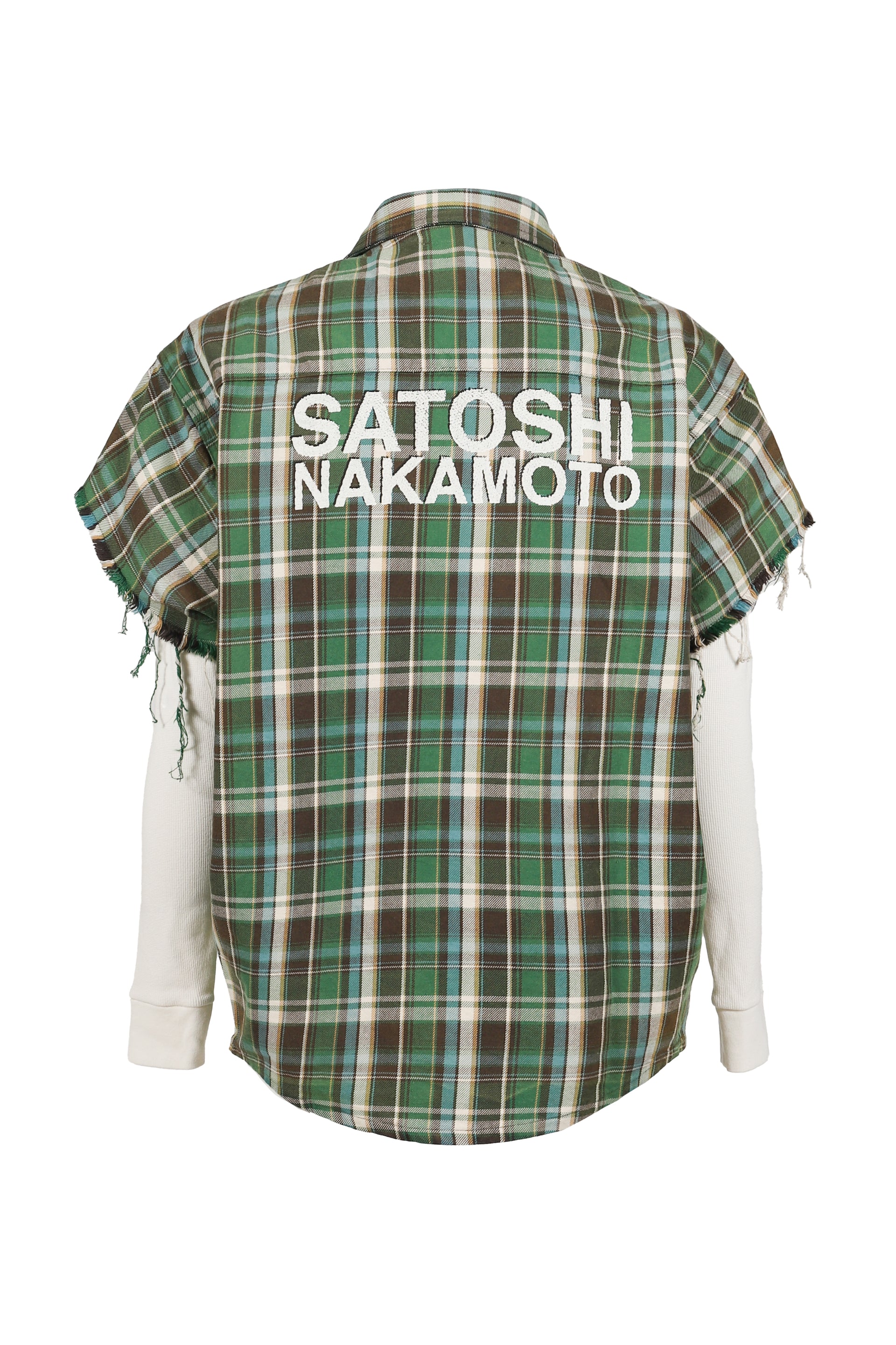 BENDER CUT OFF FLANNEL / GRN PLAID