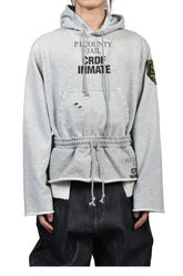 HYBRID SWEAT PANTS HOODIE / MELANGE GRY