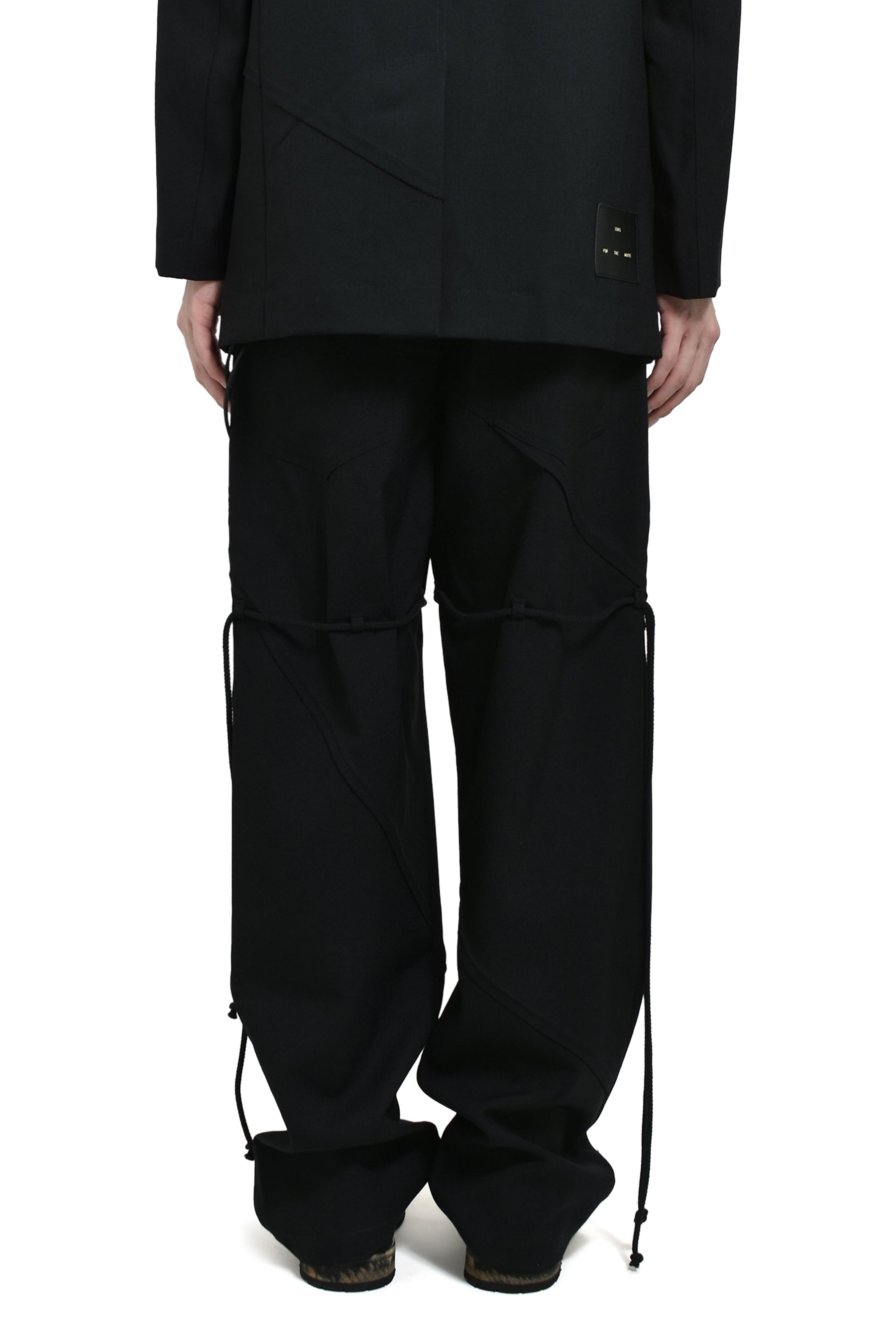 "SLASH" DRESS PANTS / BLACK 
