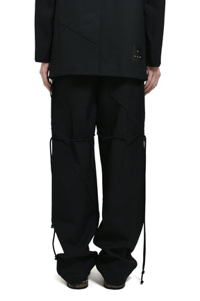 "SLASH" DRESS PANTS / BLACK 