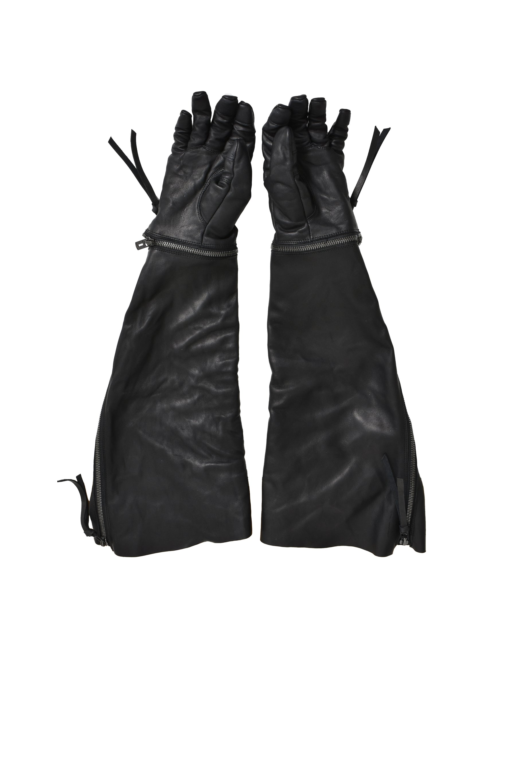 HORSE LEATHER LONG GLOVE / BLK