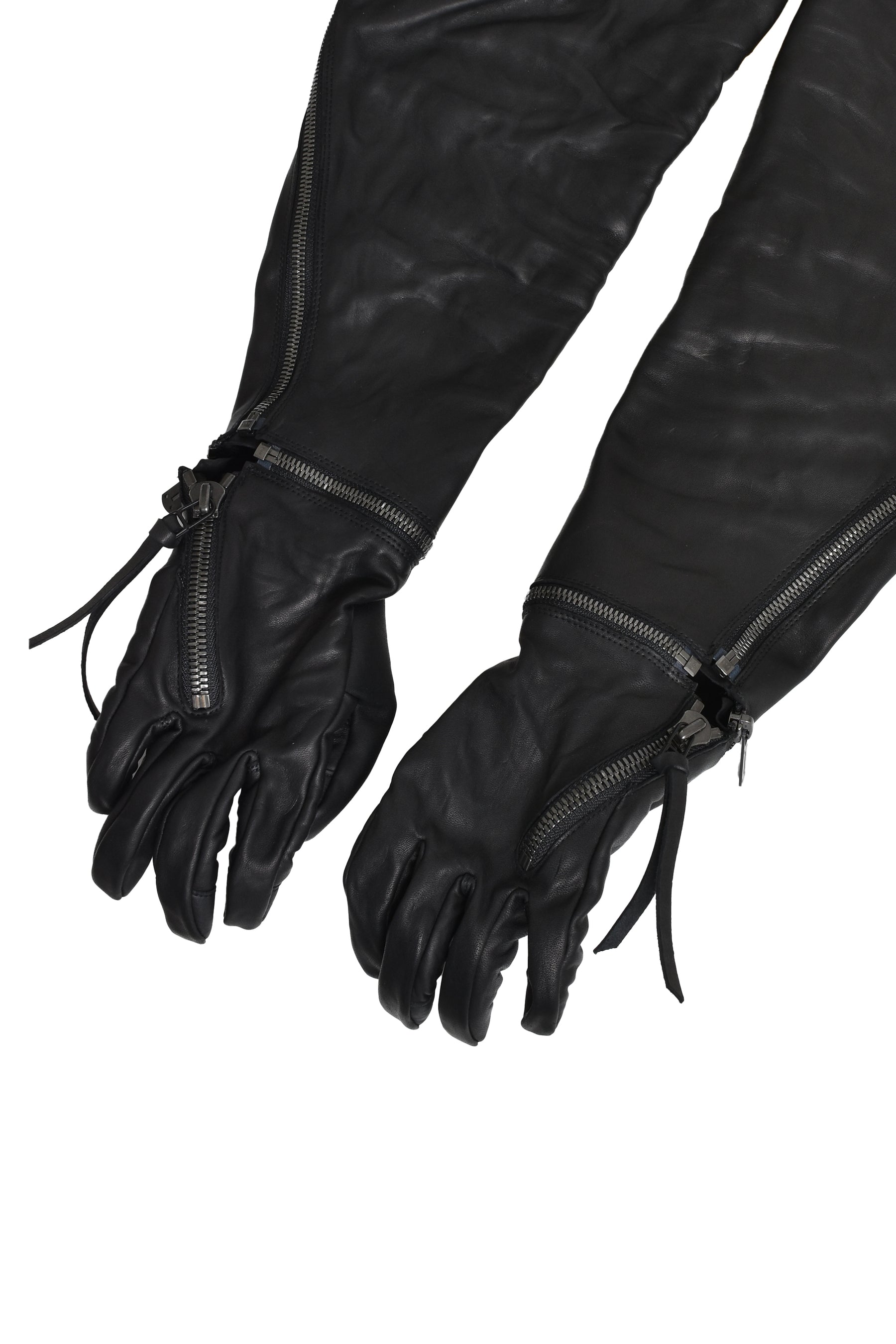 HORSE LEATHER LONG GLOVE / BLK