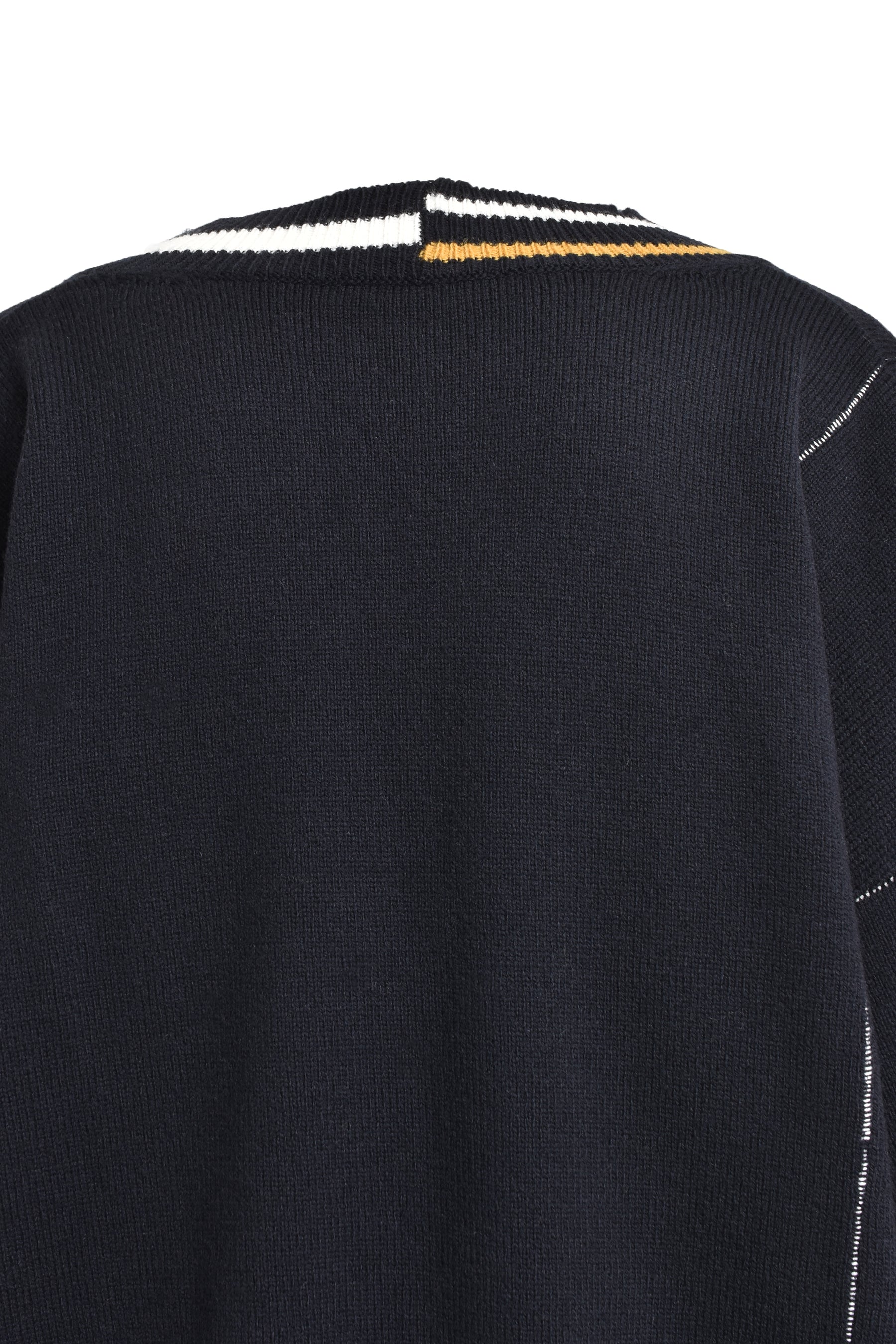 DESTROYED RIB KNIT SWEATER / BLK