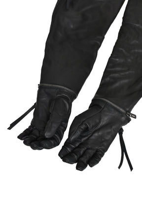 HORSE LEATHER LONG GLOVE / BLK