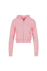 SIGNATURE LOGO KRYSTAL ZIP HOODIE / PNK