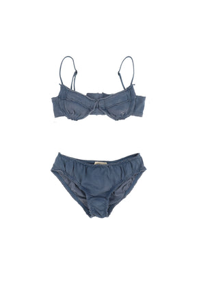 BRALETTE AND PANTY SET / BLU