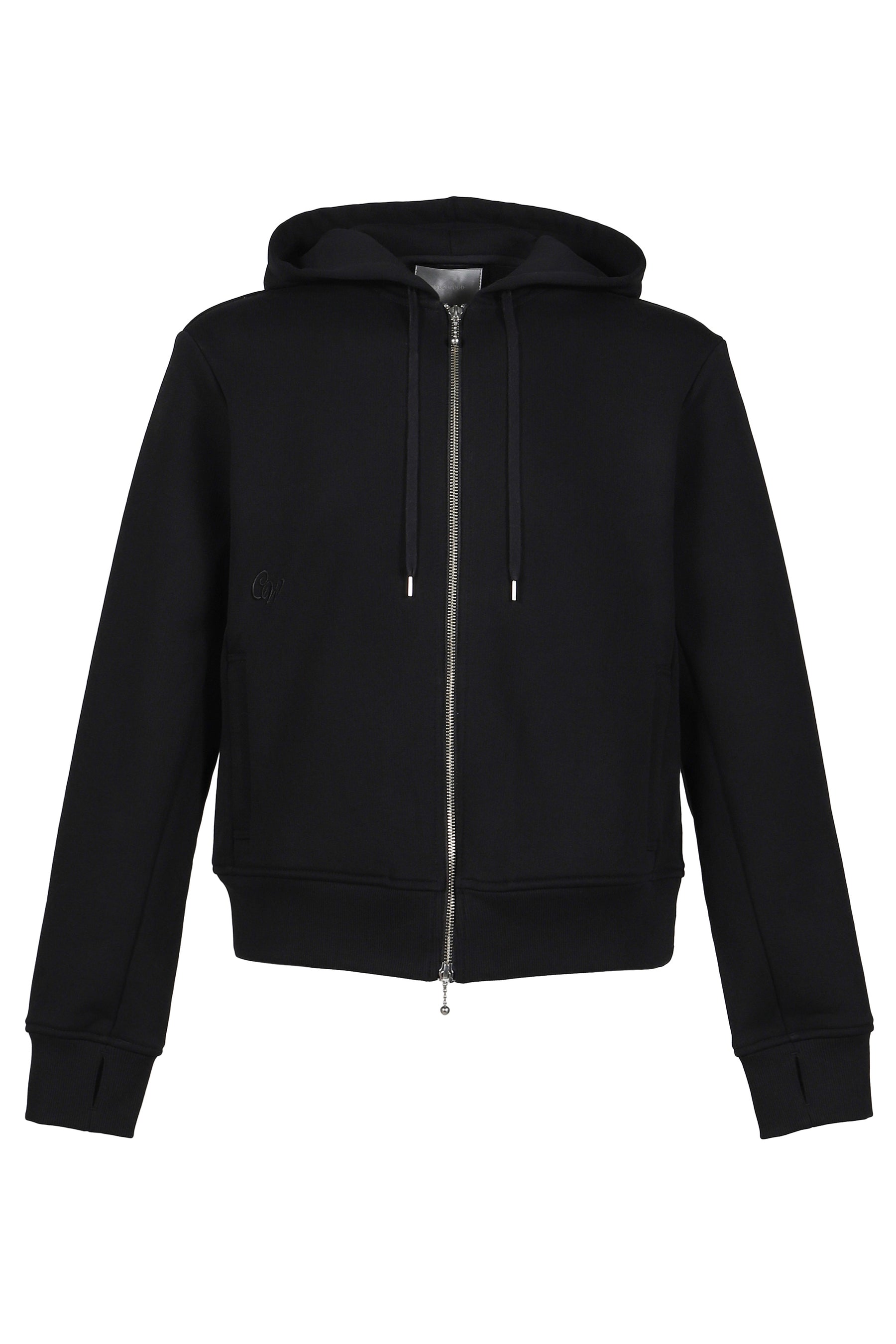 BORED ZIP HOODIE / JET BLK