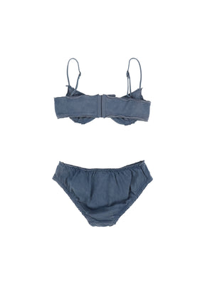 BRALETTE AND PANTY SET / BLU