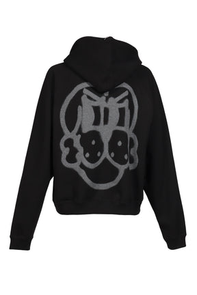 REFLECTIVE FINESSE PUP FULL ZIP AFTERHOOD / BLK