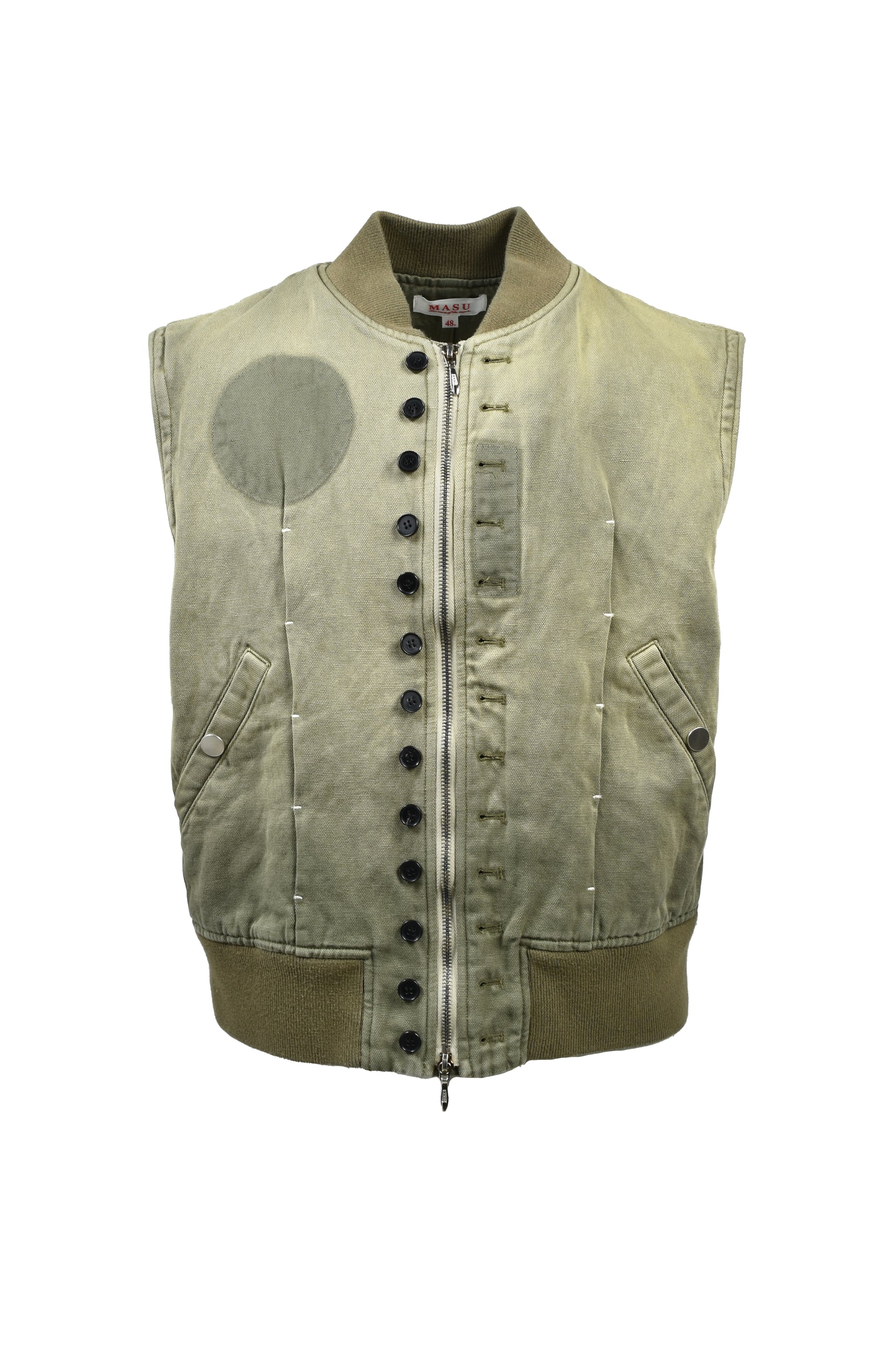 VICTORIAN BOMBER VEST / SAGE GRN