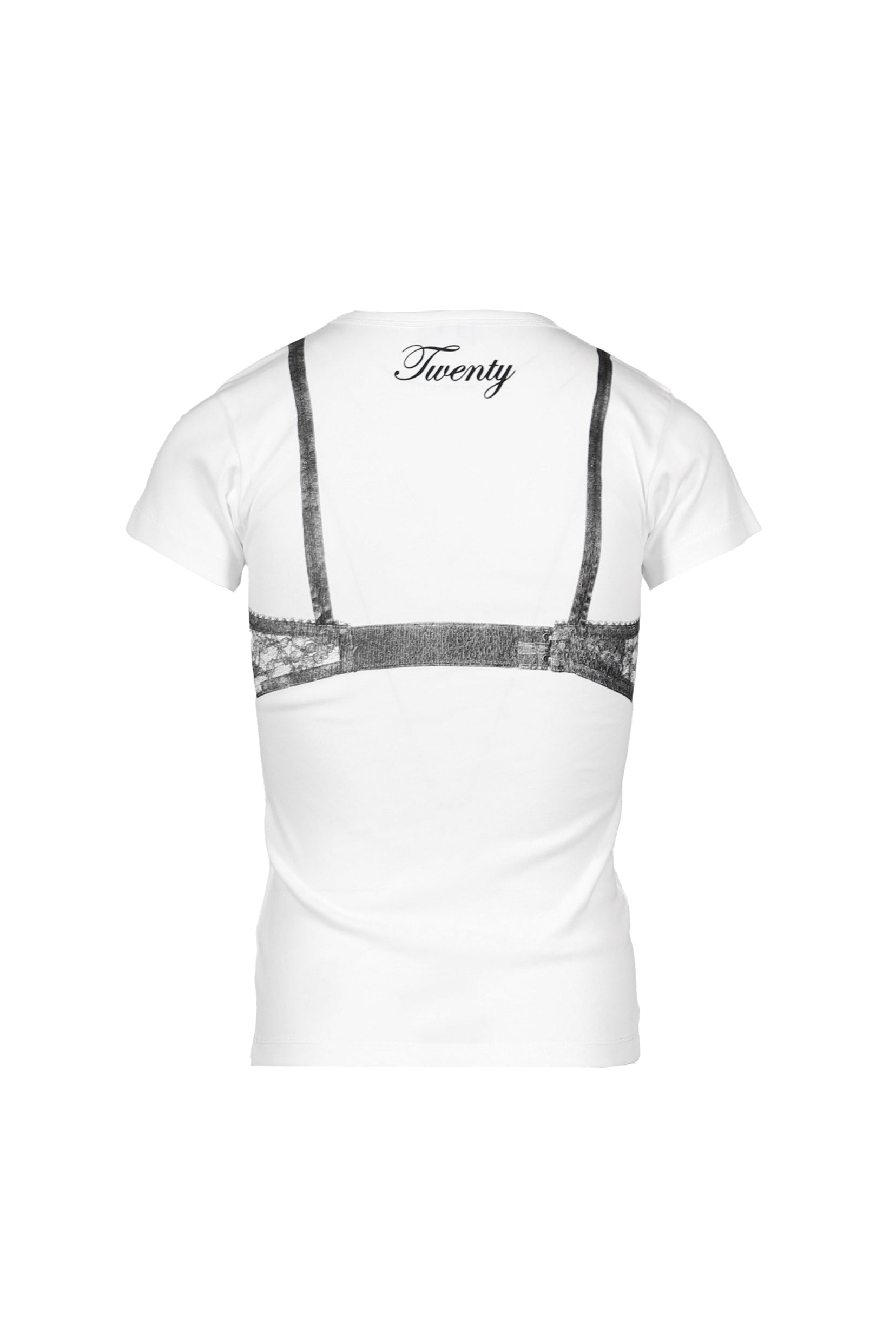 BRA BABY TEE KNIT (EXCLUSIVE) / WHT