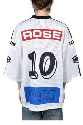 OVERSIZED HOCKEY TOP / WHT BLU WHT