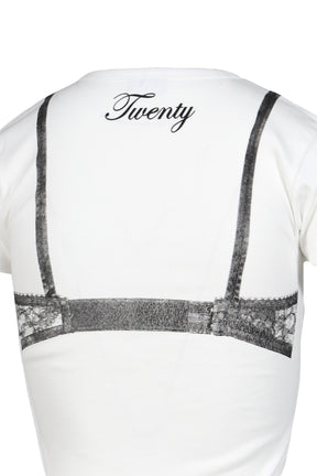 BRA BABY TEE KNIT (EXCLUSIVE) / WHT