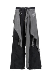 TWIST BUGGY JEAN BORO CRUST WITH WRAPPED / BLK 