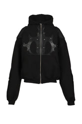 PADDED HOODIE / BLK