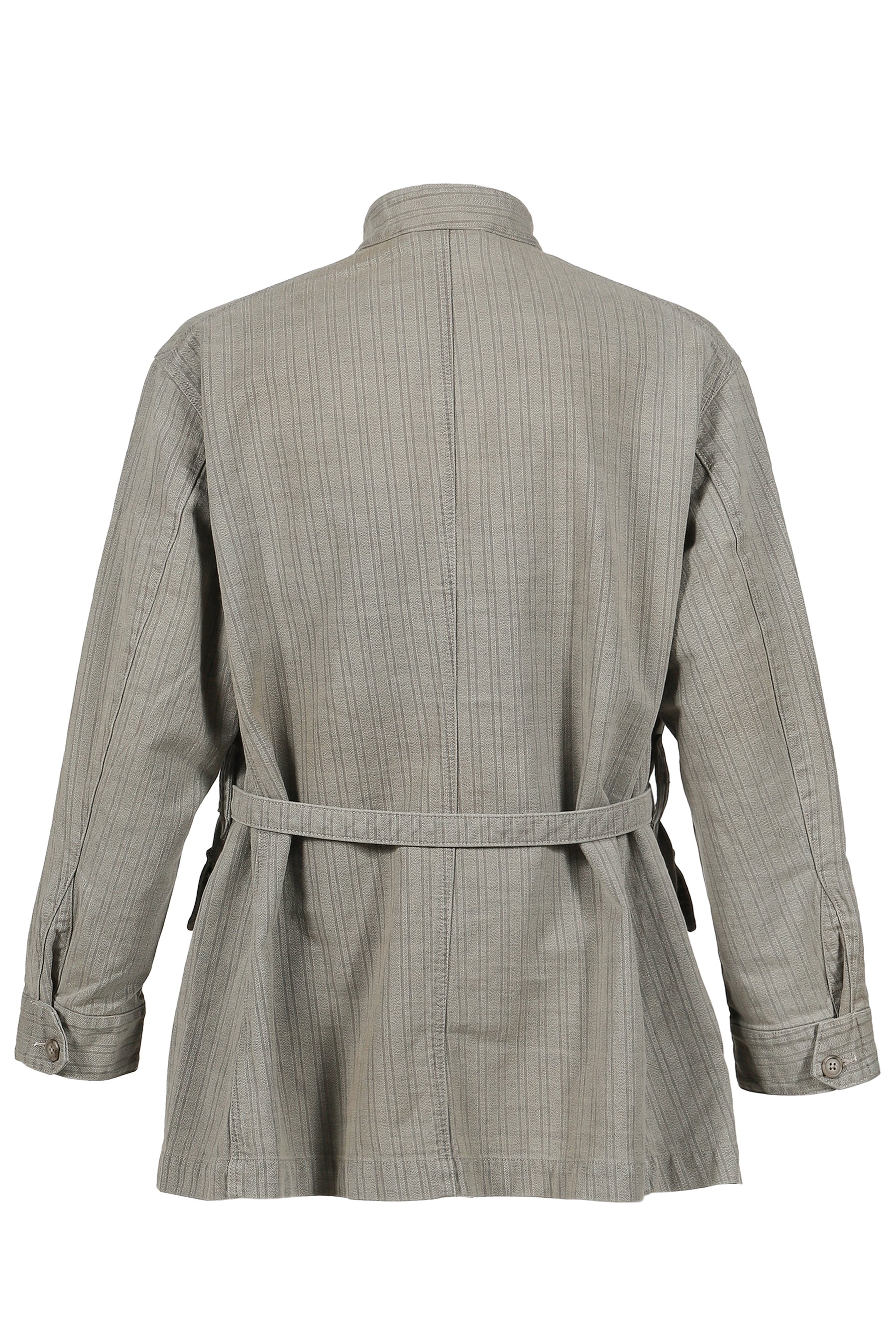 FADED STRIPE MOTORCYCLE JACKET / GRY