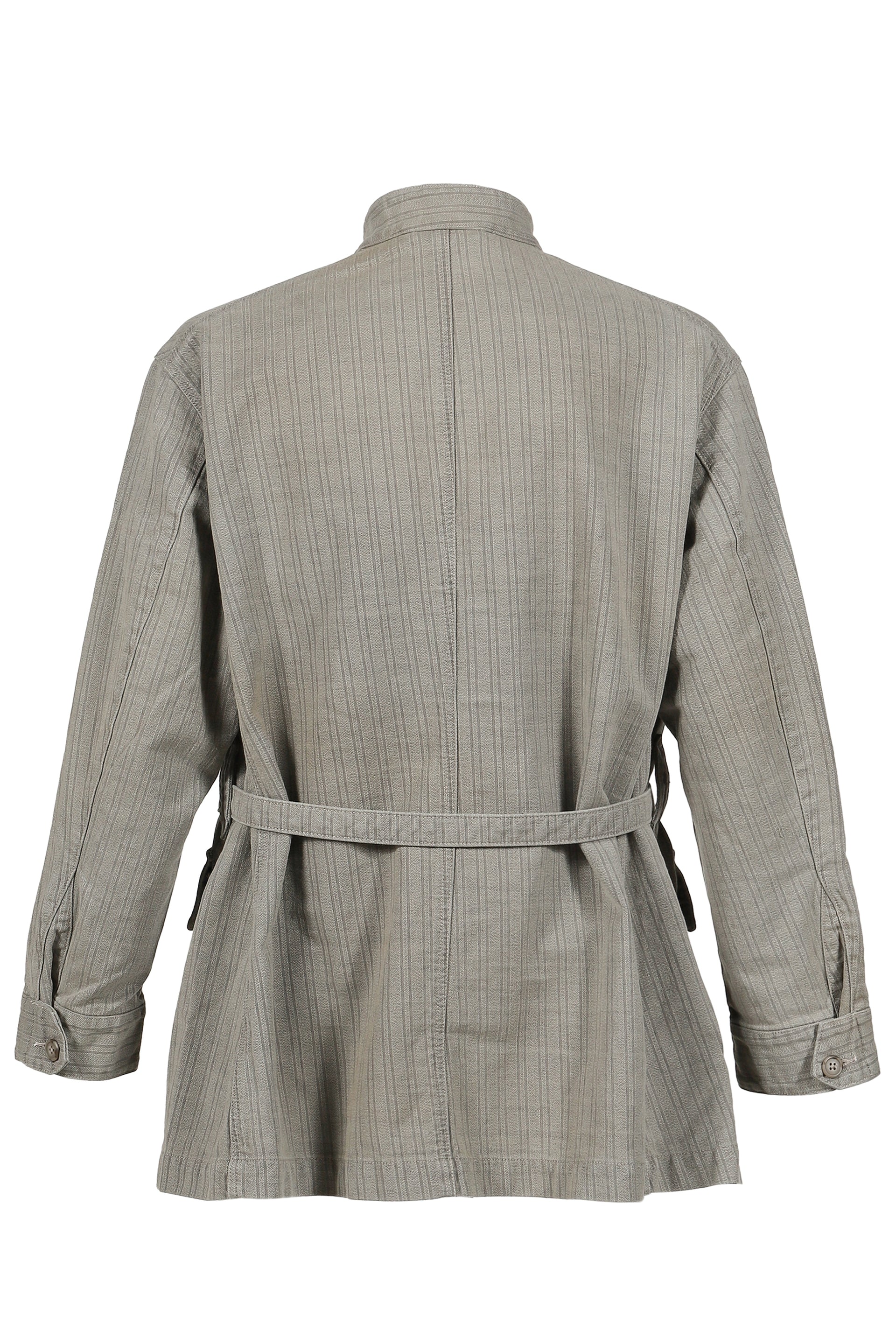 FADED STRIPE MOTORCYCLE JACKET / GRY