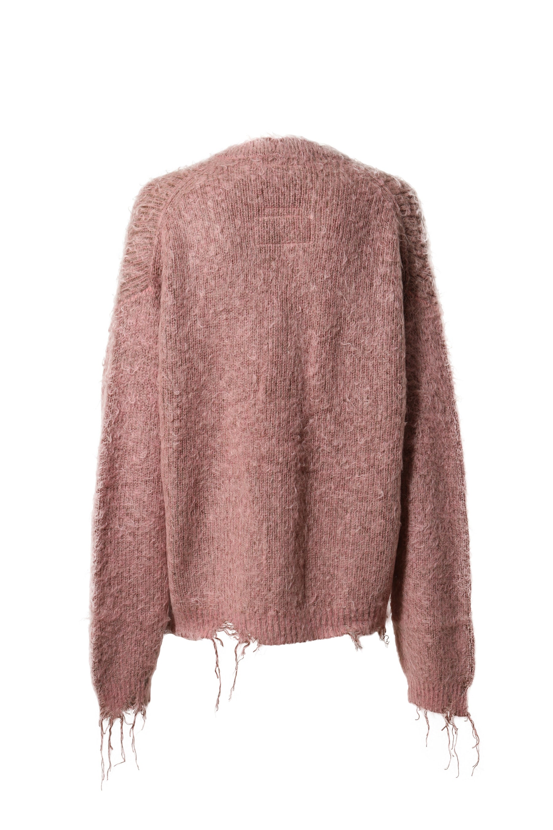 Maison MIHARA YASUHIRO FW23 MOHAIR KNIT CARDIGAN / PINK - NUBIAN