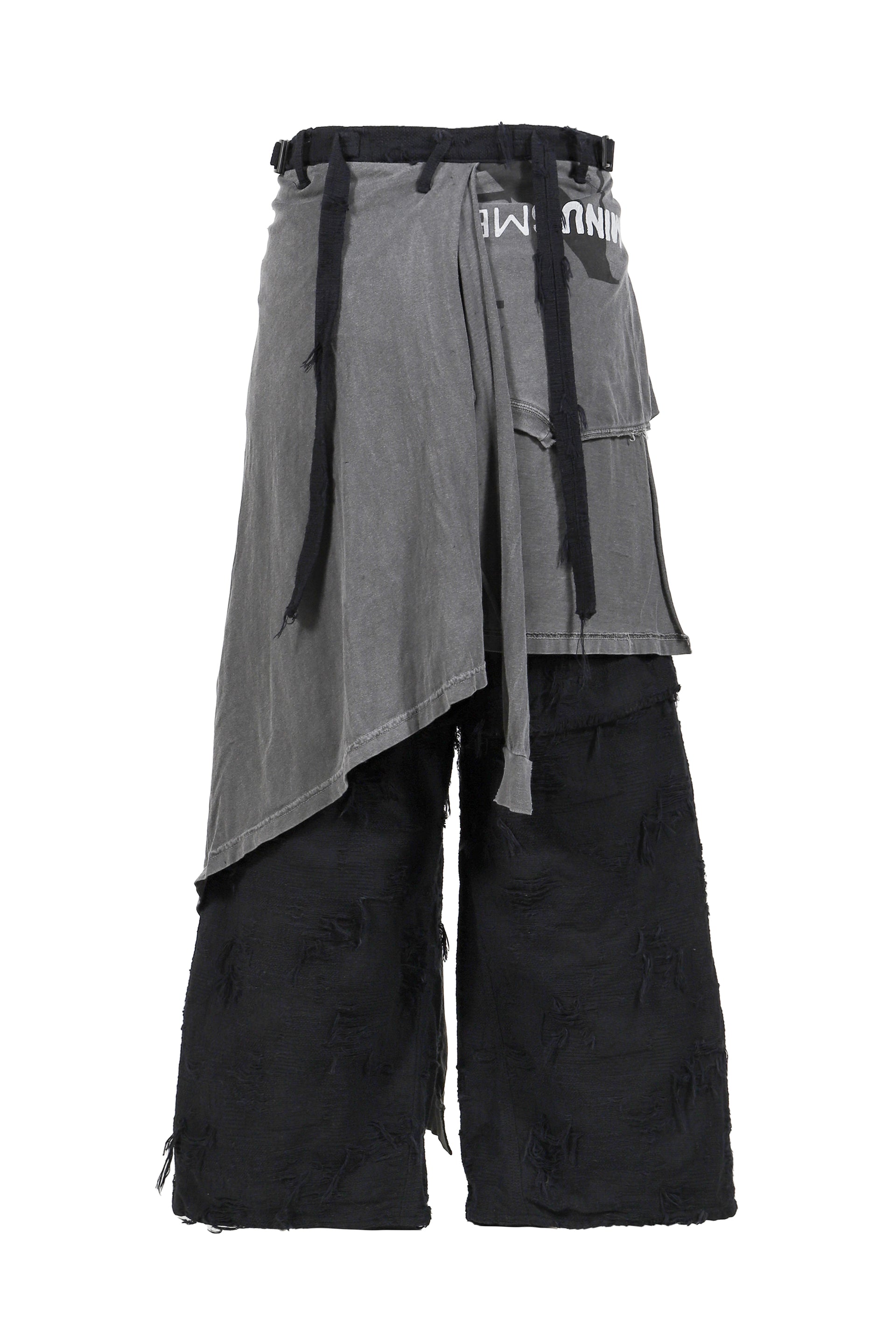 TWIST BUGGY JEAN BORO CRUST WITH WRAPPED / BLK